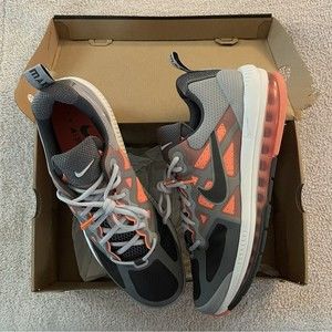 Nike Air Max Genome Shoes Smoke Gray Mango Sz 13 CW1648-004 *Read Description